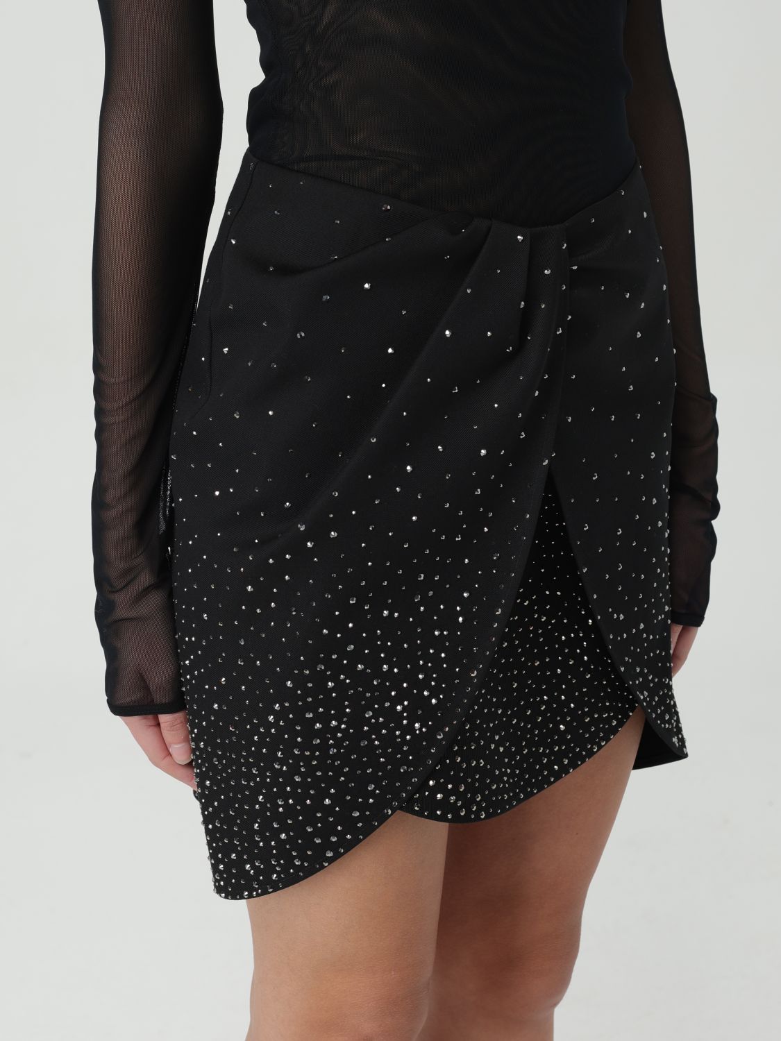 Skirt Woman color Black