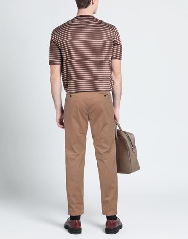 Man Pants Light brown Size 36 Cotton, Elastane