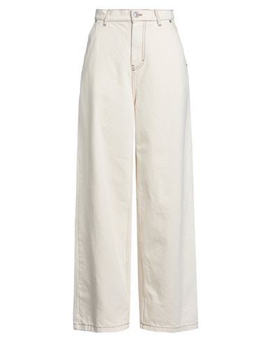 Woman Jeans Ivory Size 29 Cotton