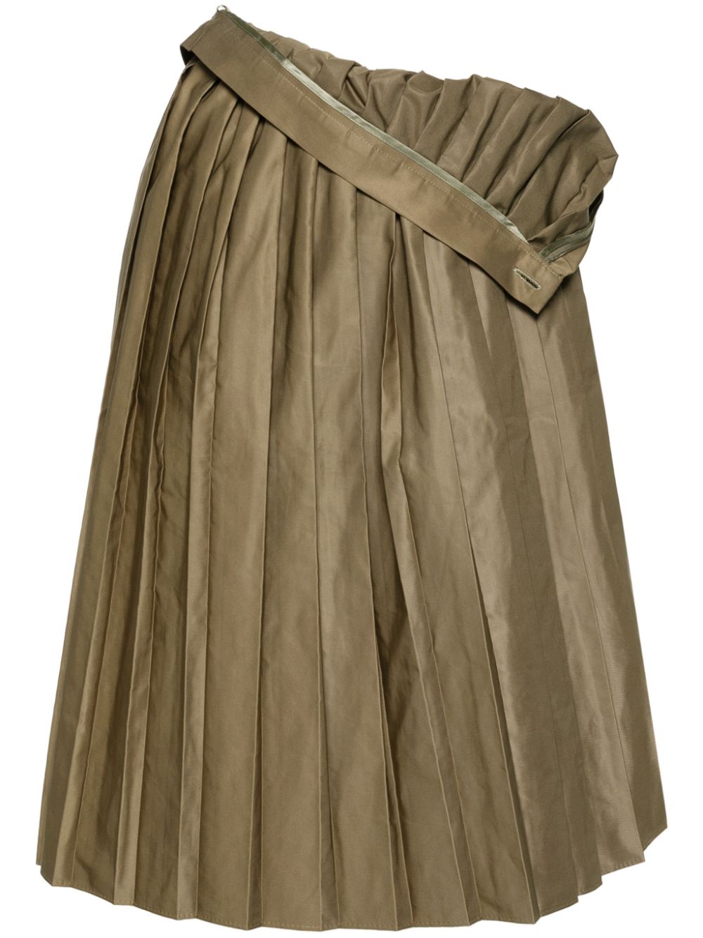 Pleated midi skirt - Black
