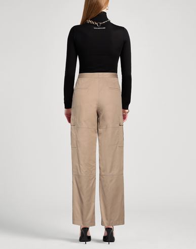 Woman Pants Sand Size 6 Cotton