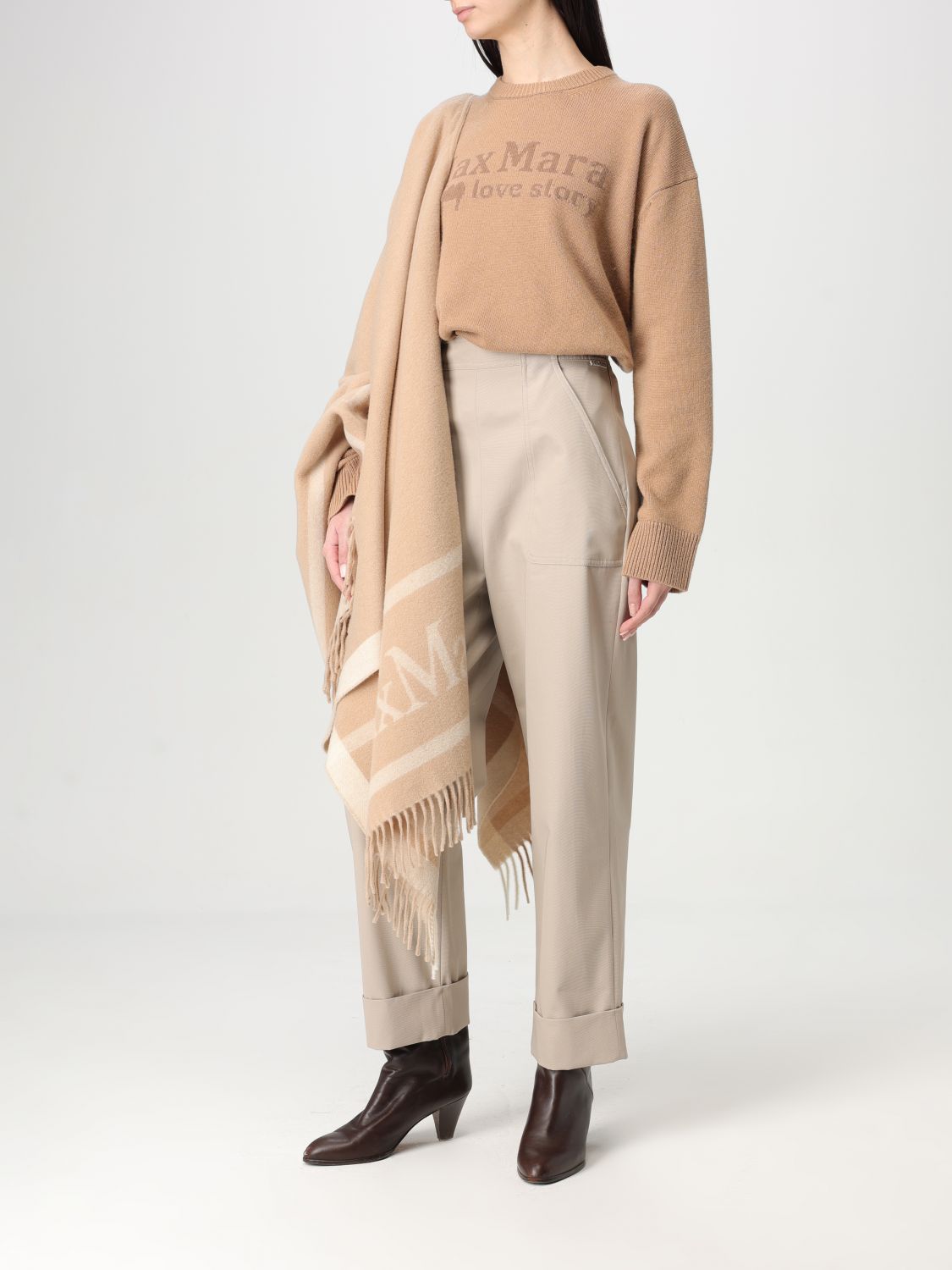 Pants Woman color Beige