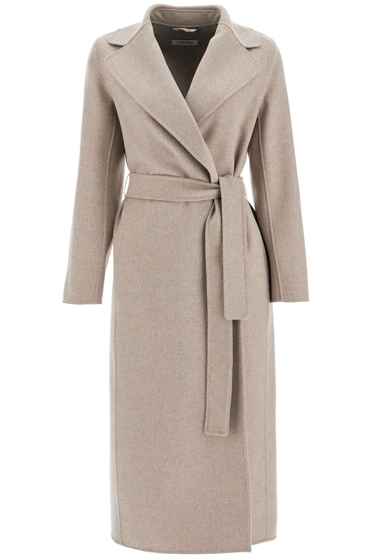 Poldo wrap coat in virgin wool