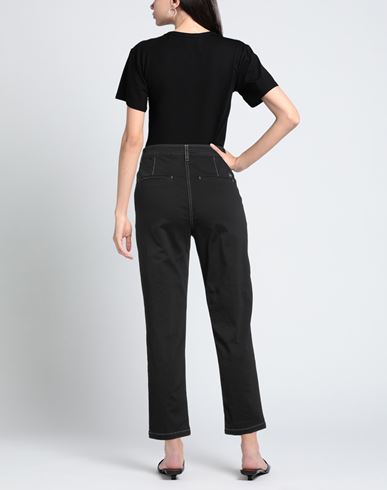 Woman Pants Black Size 25 Cotton, Elastane