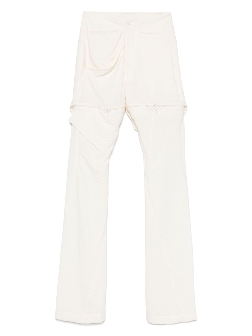 YEHUAFAN detachable-leg trousers - Neutrals