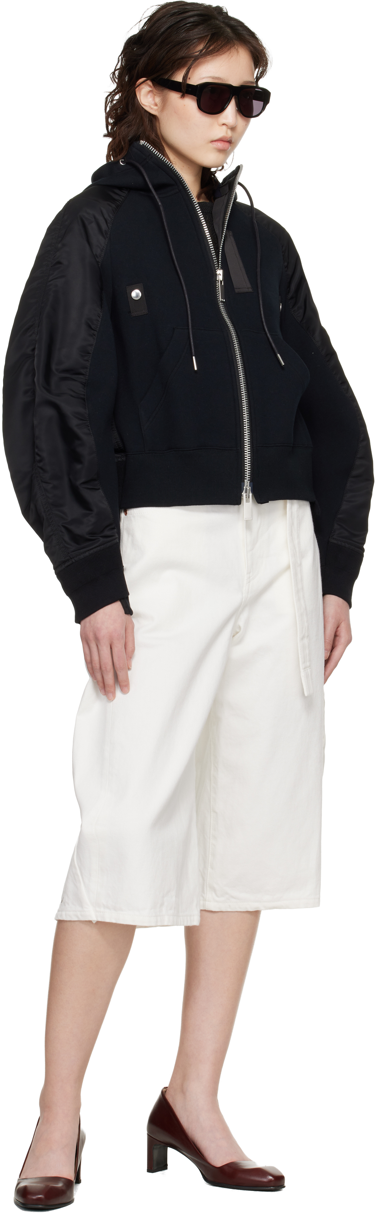 Black Sponge Sweat Hoodie