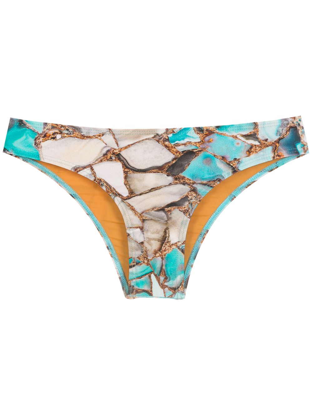 Waikiki marble-print pants - Blue