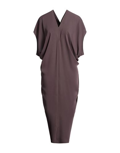 Woman Maxi dress Brown Size 6 Polyester