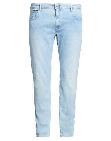 Man Jeans Blue Size 32 Cotton, Elastane