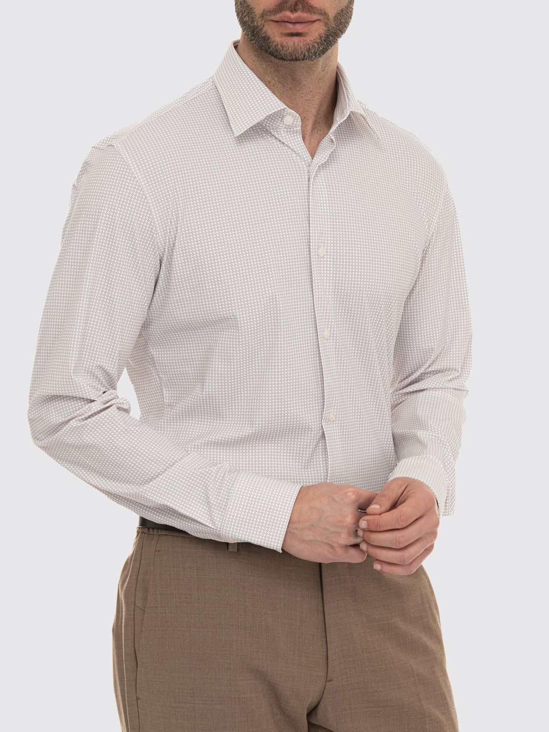 Shirt Men color Beige