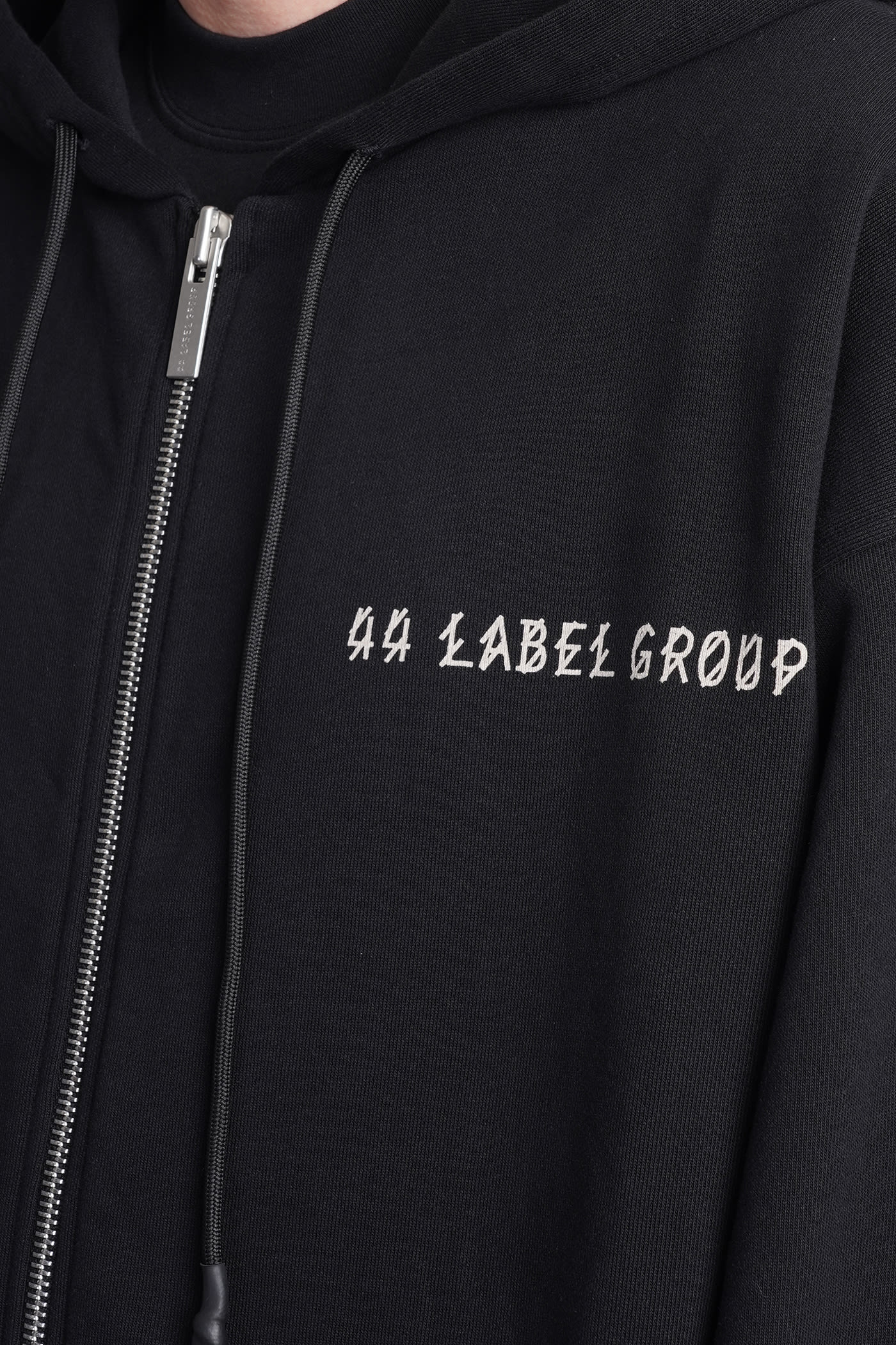 Sweatshirt In Black Cotton