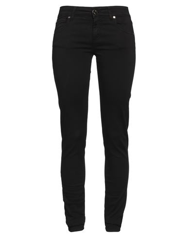 G. sel Woman Pants Black Size 25 Cotton, Elastane