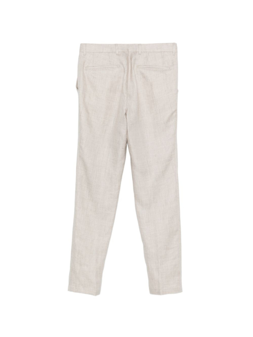 Grey Regular Flat Front Pant