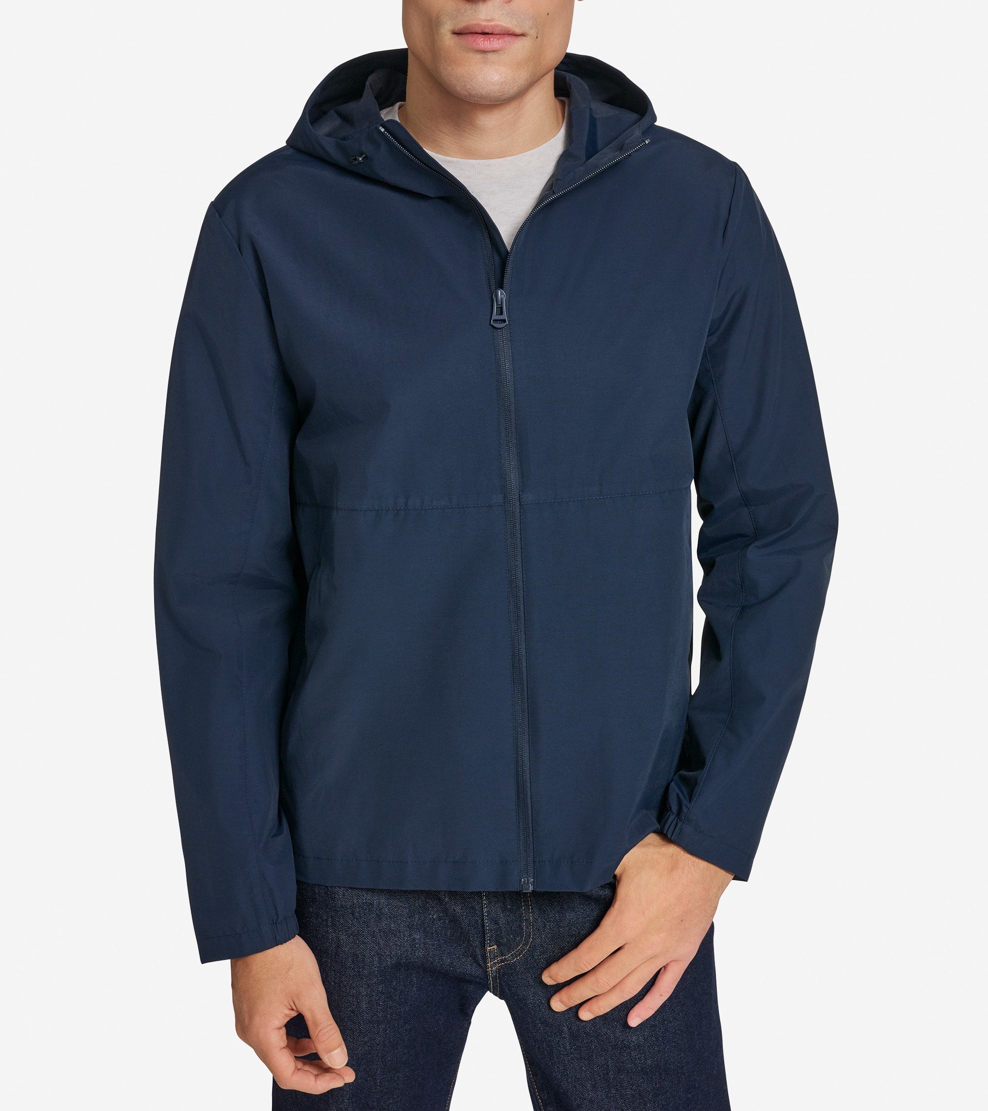 Men's Packable Running Rain Jacket - Blue