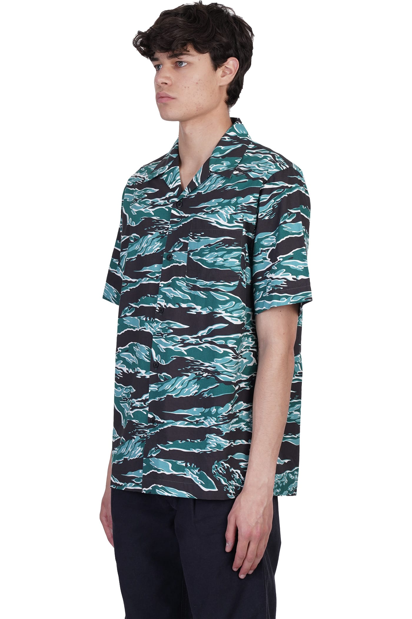 Shirt In Green Cotton