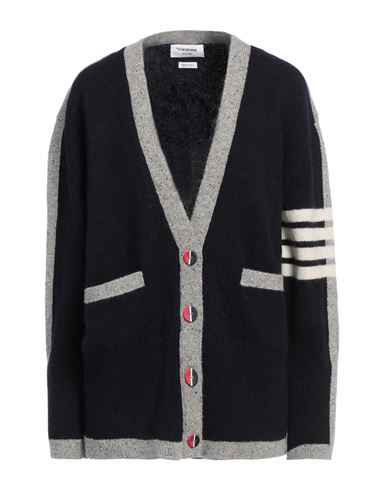Thom Browne Woman Cardigan Navy Size 0 Wool, Mohair wool