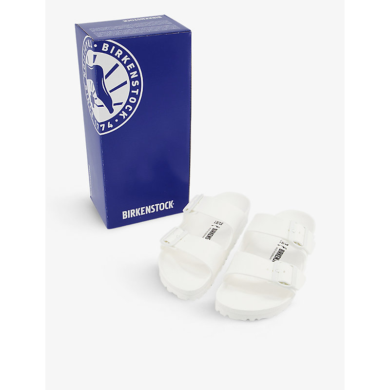 Womens White Eva Arizona Two-strap Rubber Sandals