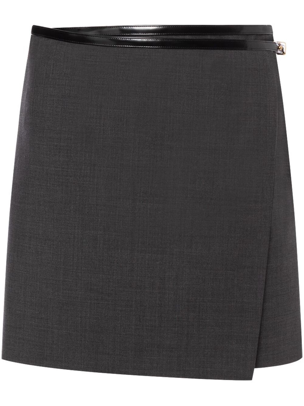 Wrap mini skirt - Grey