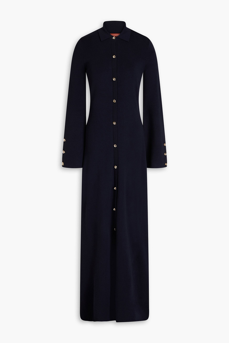 Leopold wool-blend maxi shirt dress - Blue - XS