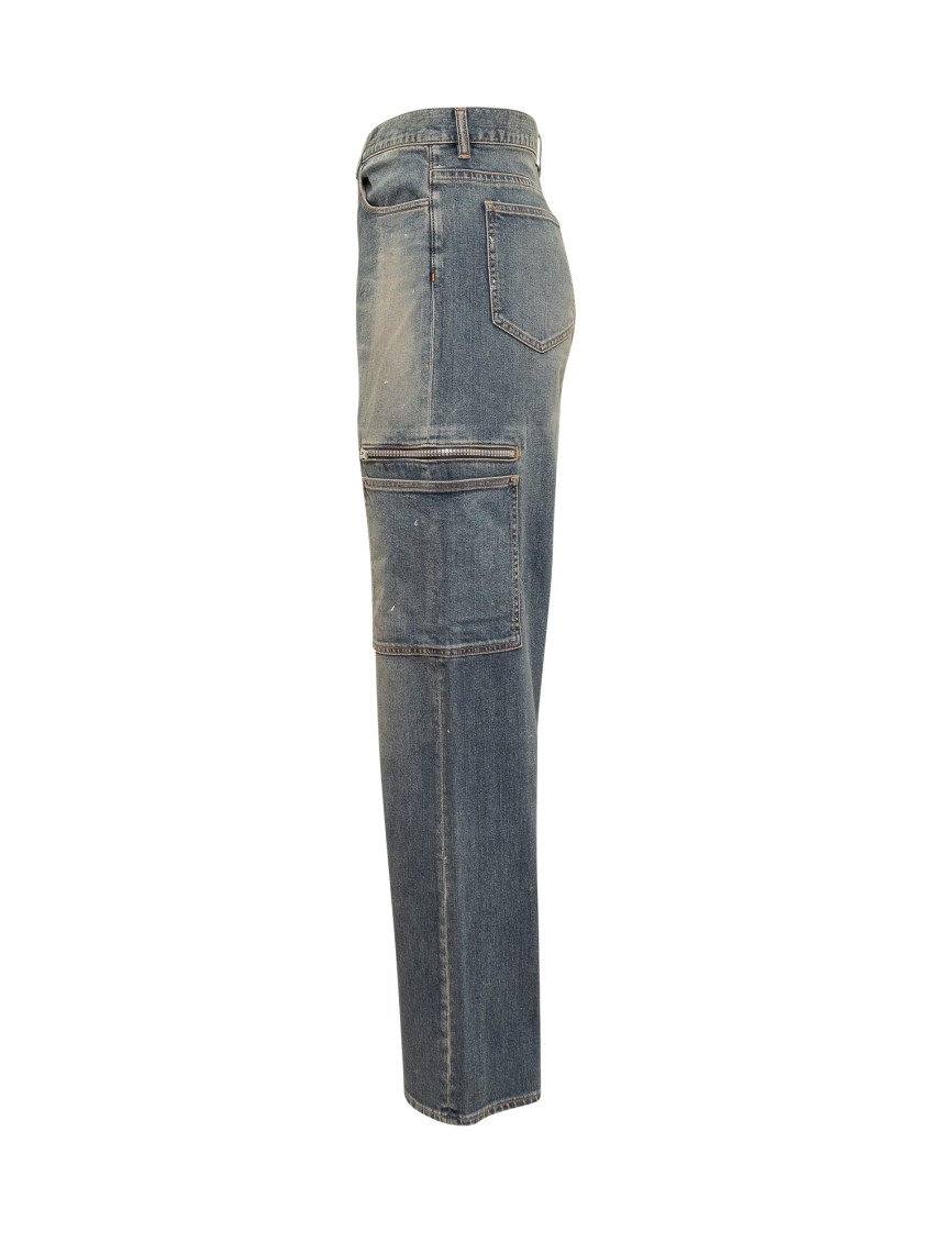 4g Denim Cargo Jeans