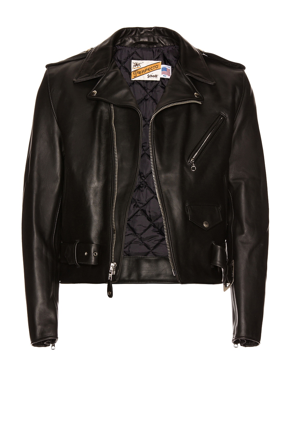 Schott One Star Perfecto Moto Jacket in Black