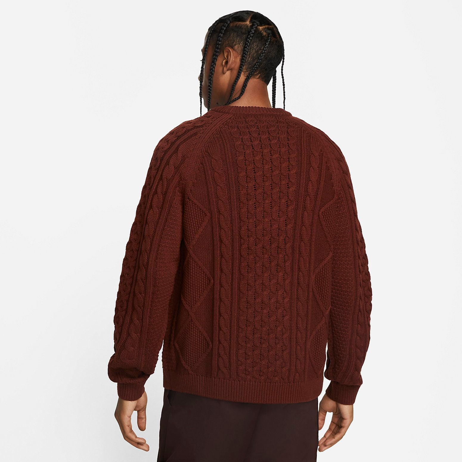 Life Cable Knit Sweater 'Burgundy'
