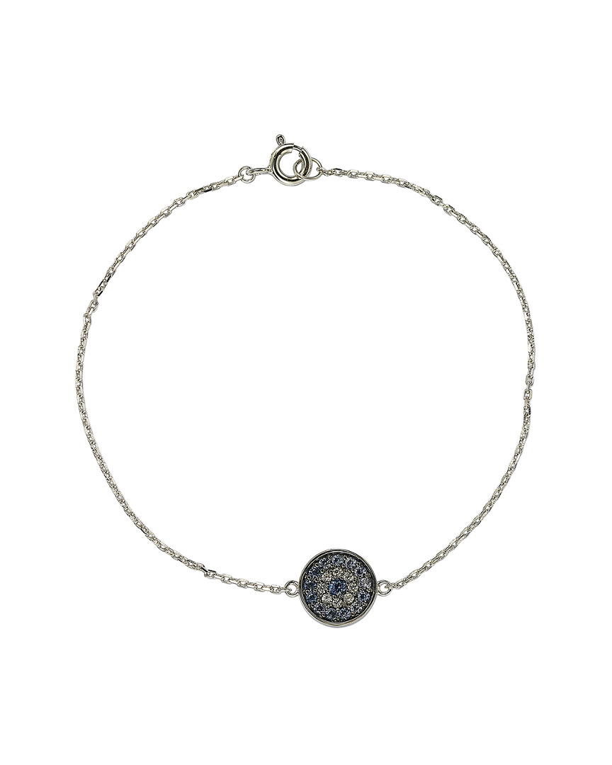 Silver 0.27 Ct. Tw. Gemstone Bracelet