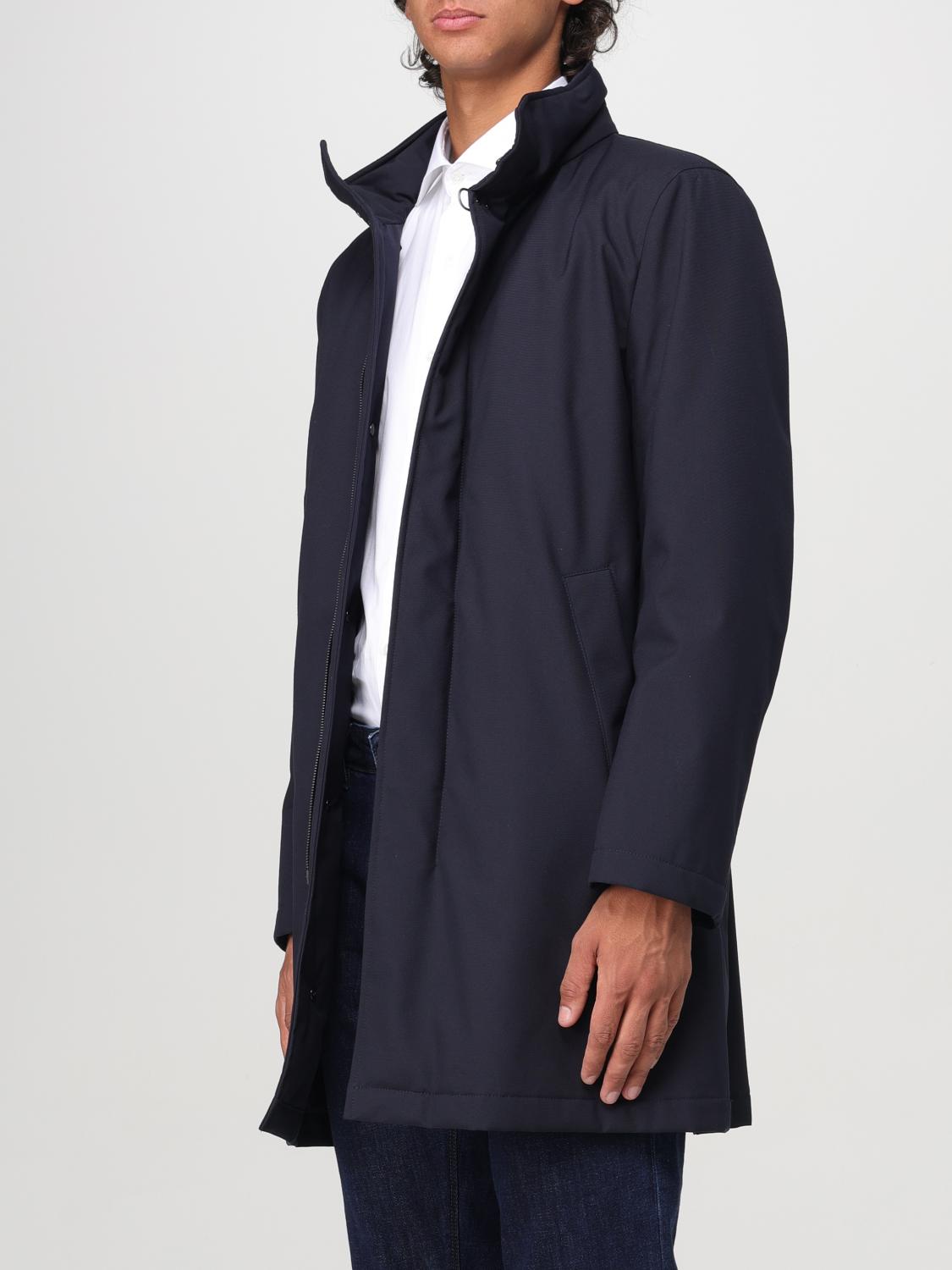 Coat Men color Blue