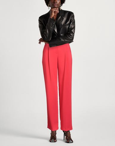 Woman Pants Red Size 4 Polyester, Elastane