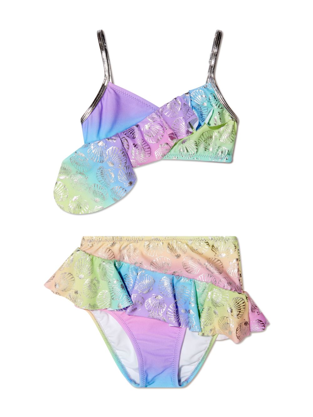 Gigi seashell-print bikini - Pink