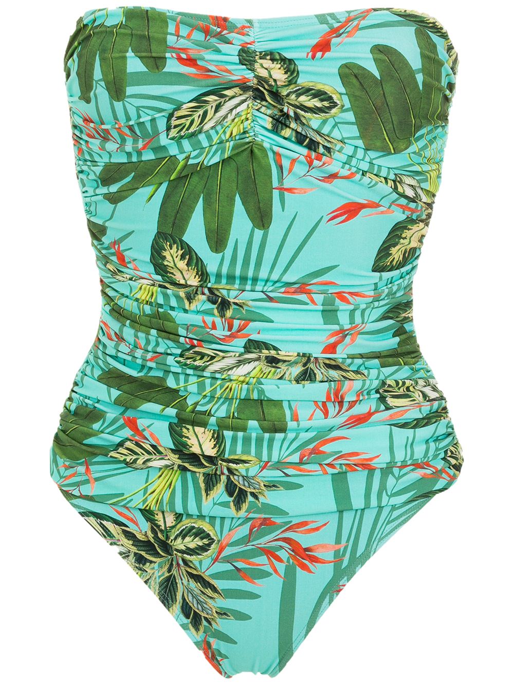 Melissa tropical print swimsuit - Green