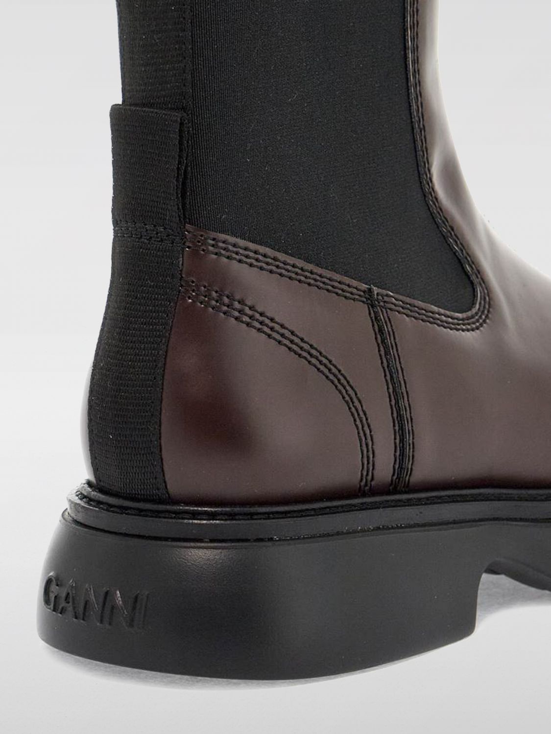 Leather ankle boots - Black