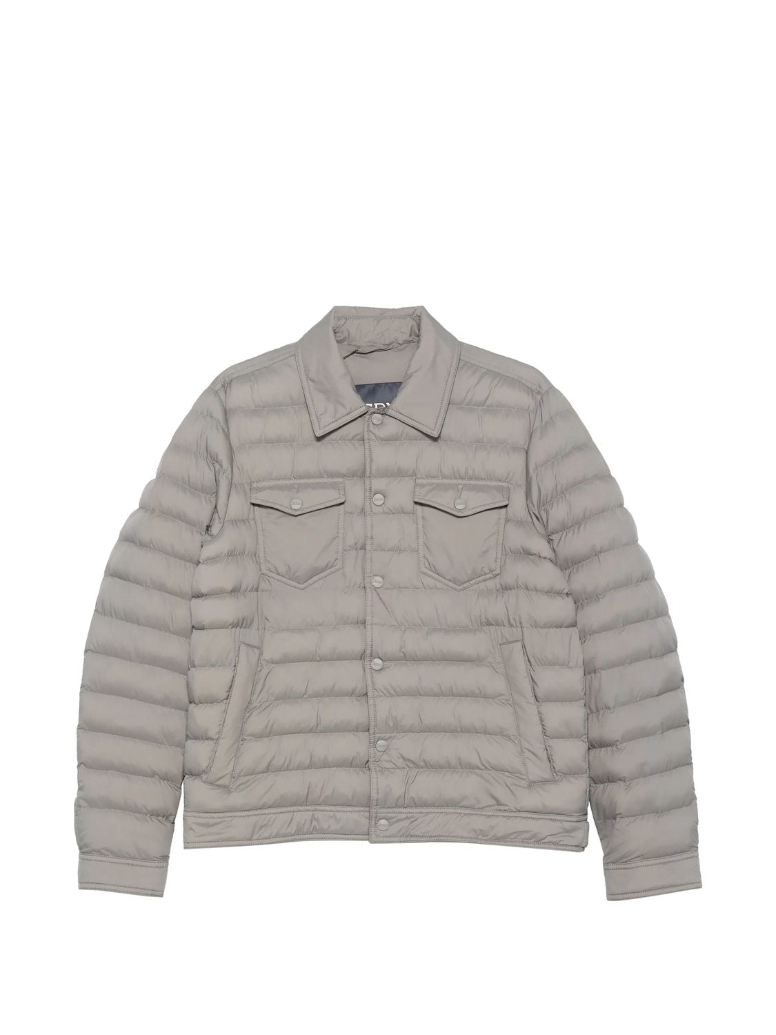 Button-fastening Patch-pocket Shirt Jacket