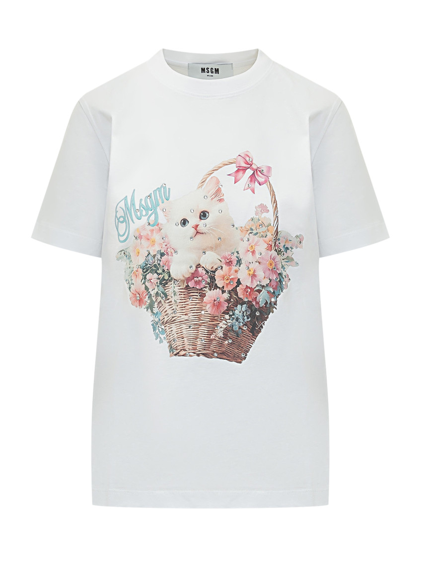 White Graphic Crew Neck T-Shirt