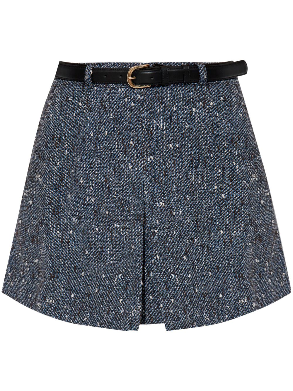 Bouclé mini skirt - Blue