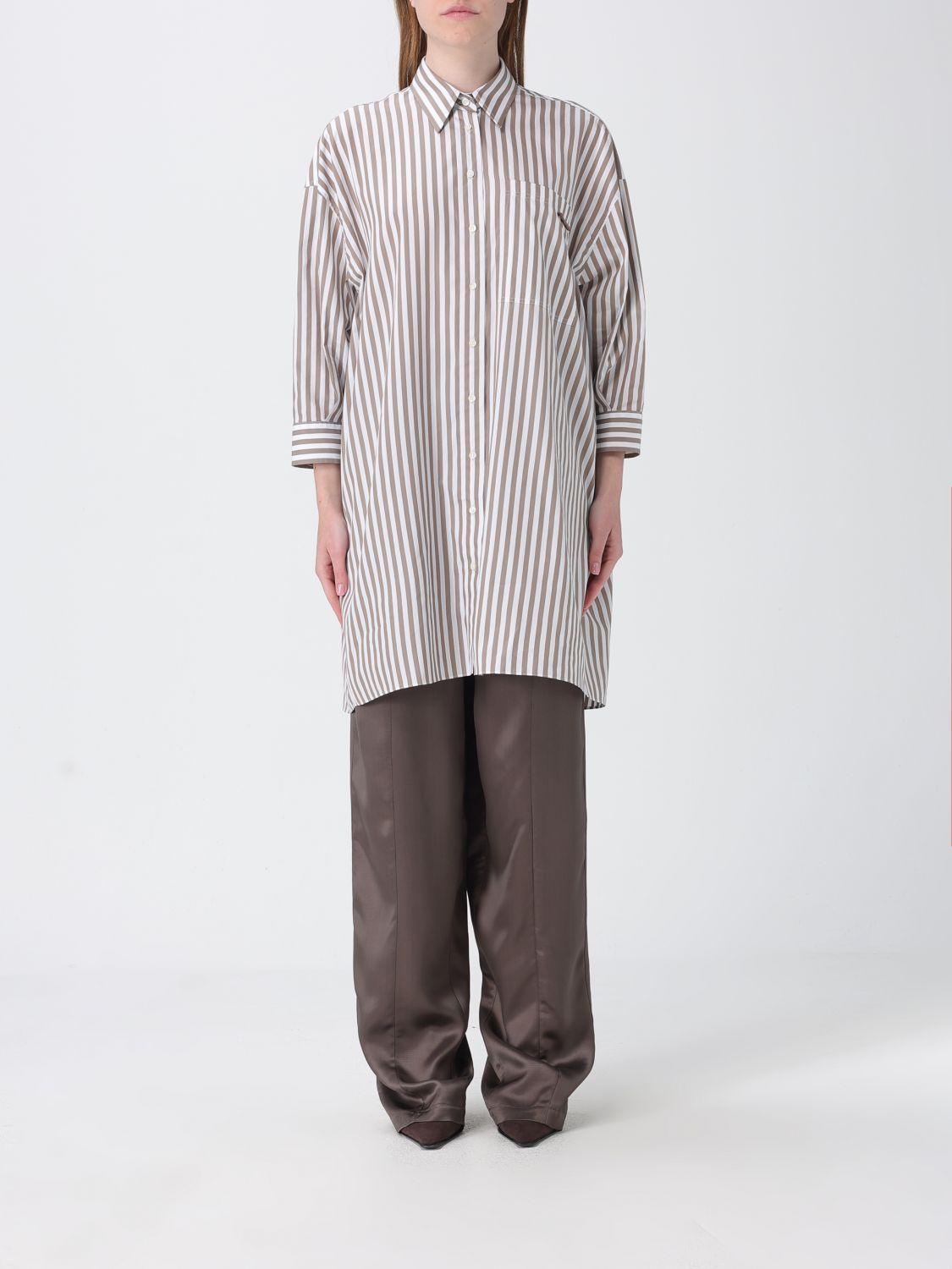 Shirt Woman color Brown