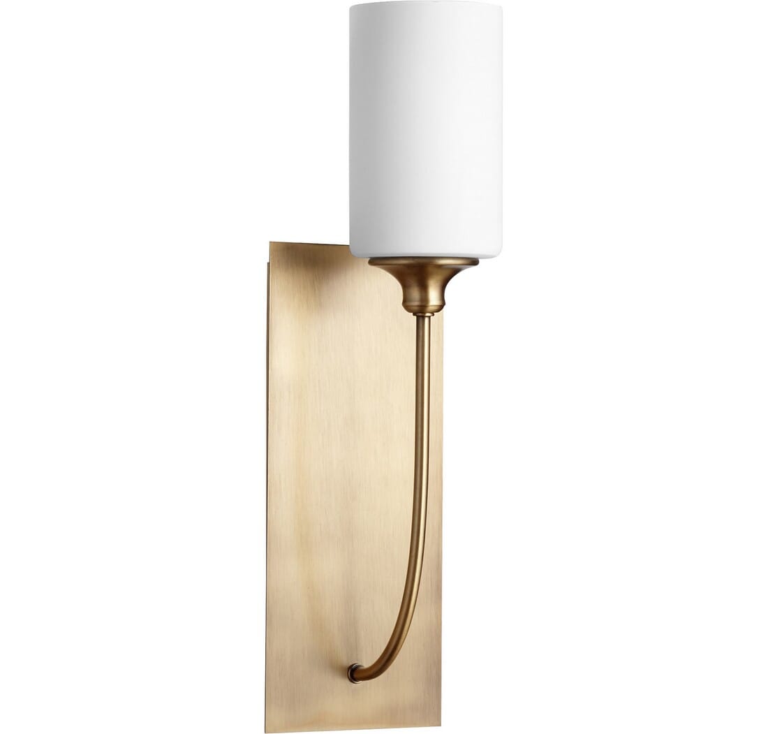Quorum Celeste 19" Wall Sconce in Aged Bra