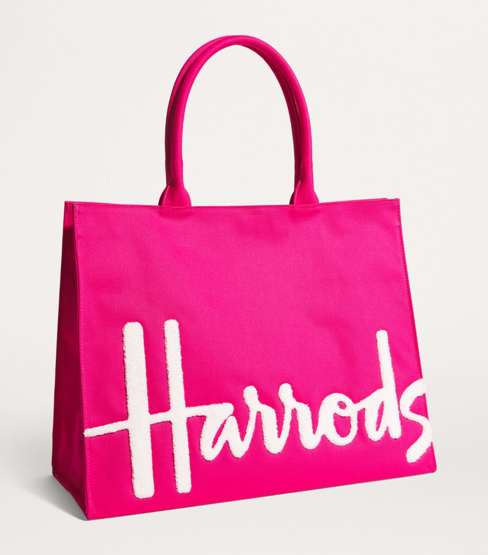 Large Cotton Logo Tote Bag