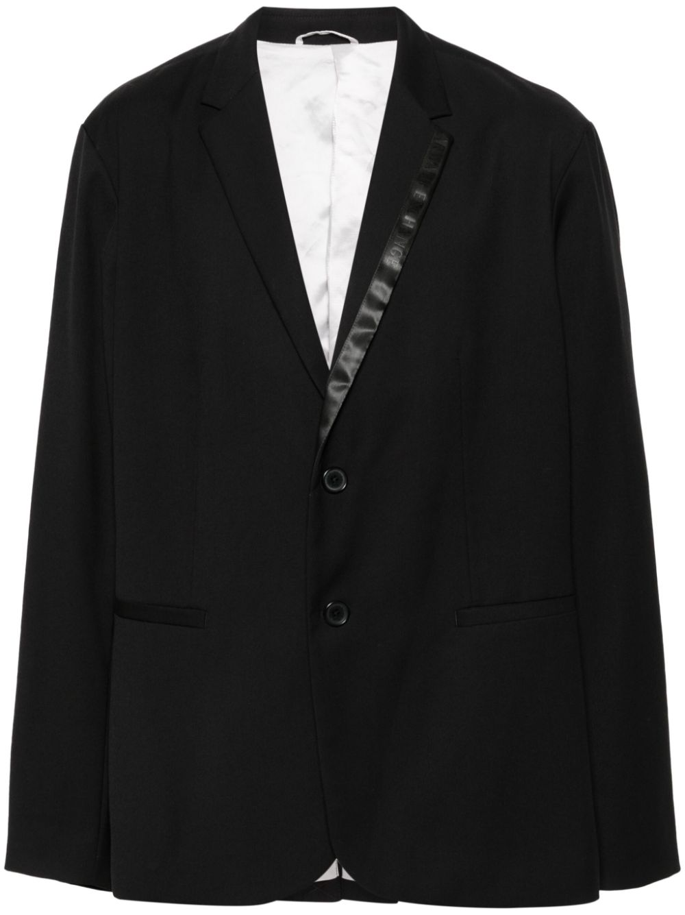 Logo-tape blazer - Black