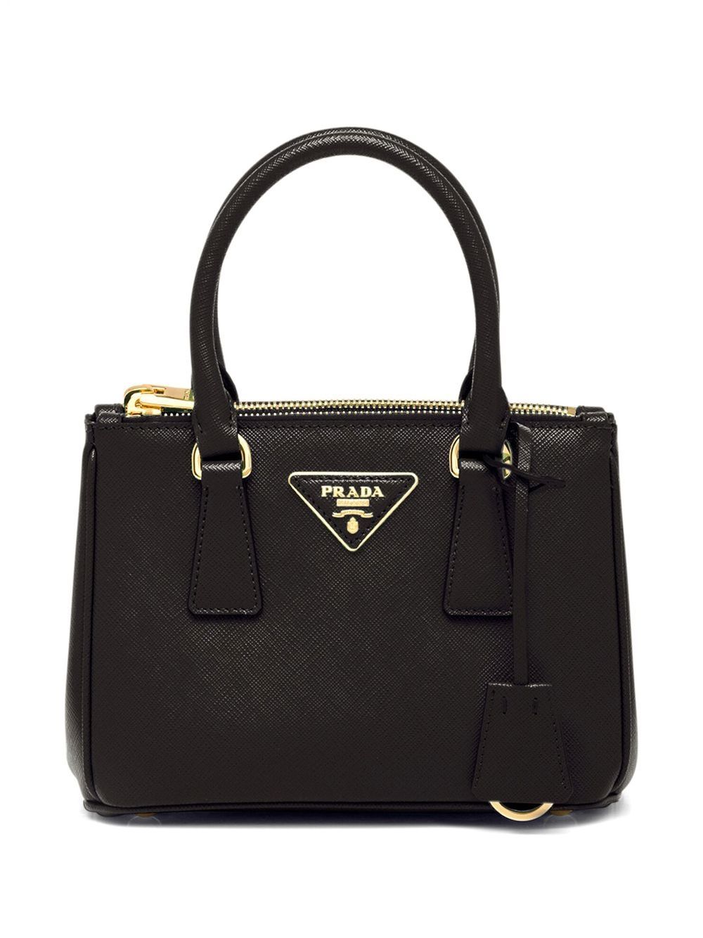 Galleria saffiano leather mini-bag - Black
