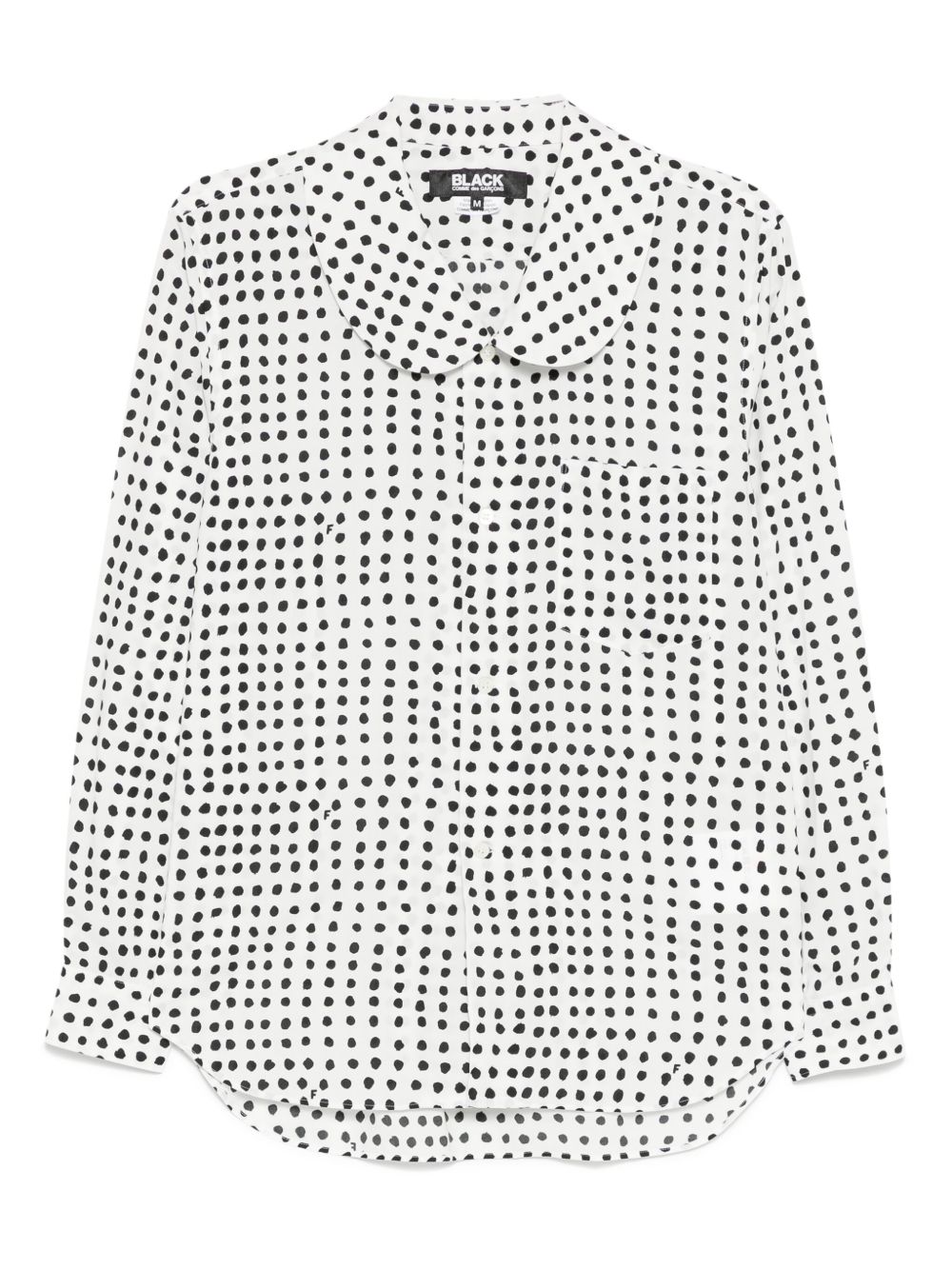 Black Comme Des Garçons Filip Pagowski striped shirt - White