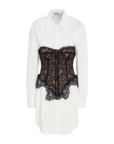 Woman Mini dress White Size 0 Cotton, Polyamide