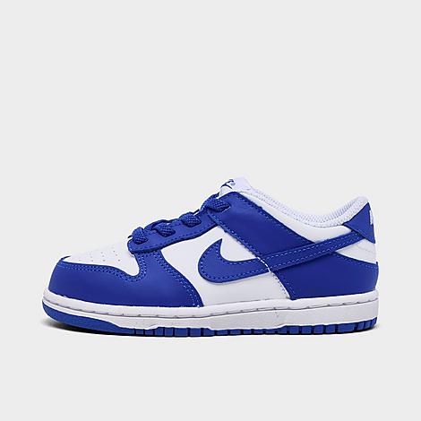 Kids Toddler Dunk Low Casual Shoes in White/Concord