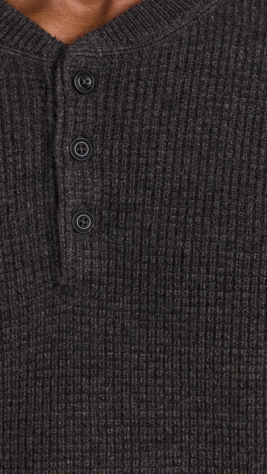 Sidecountry Sweater Heather Coffee Merino Waffle