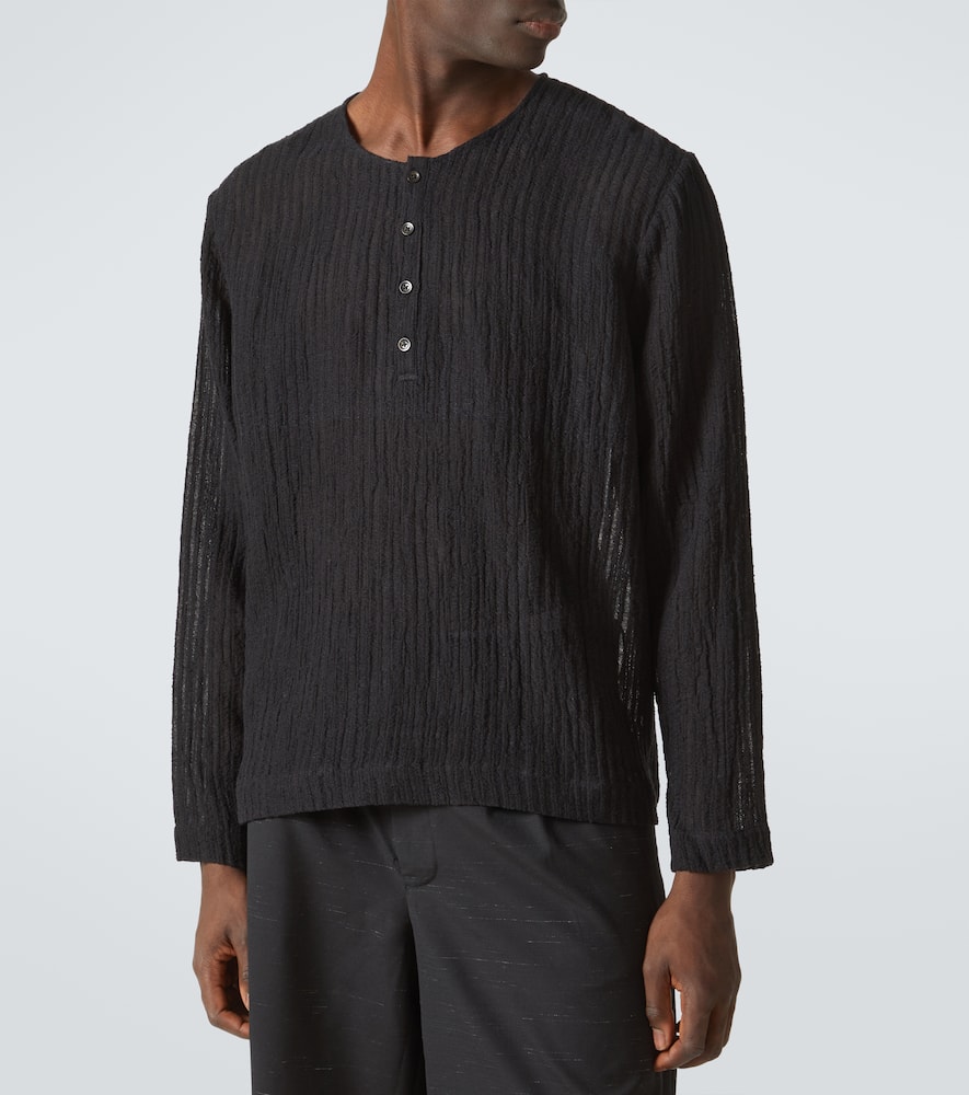 Striped Henley shirt