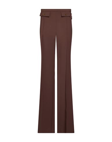 Woman Pants Chocolate brown Size 10 Polyester, Elastane