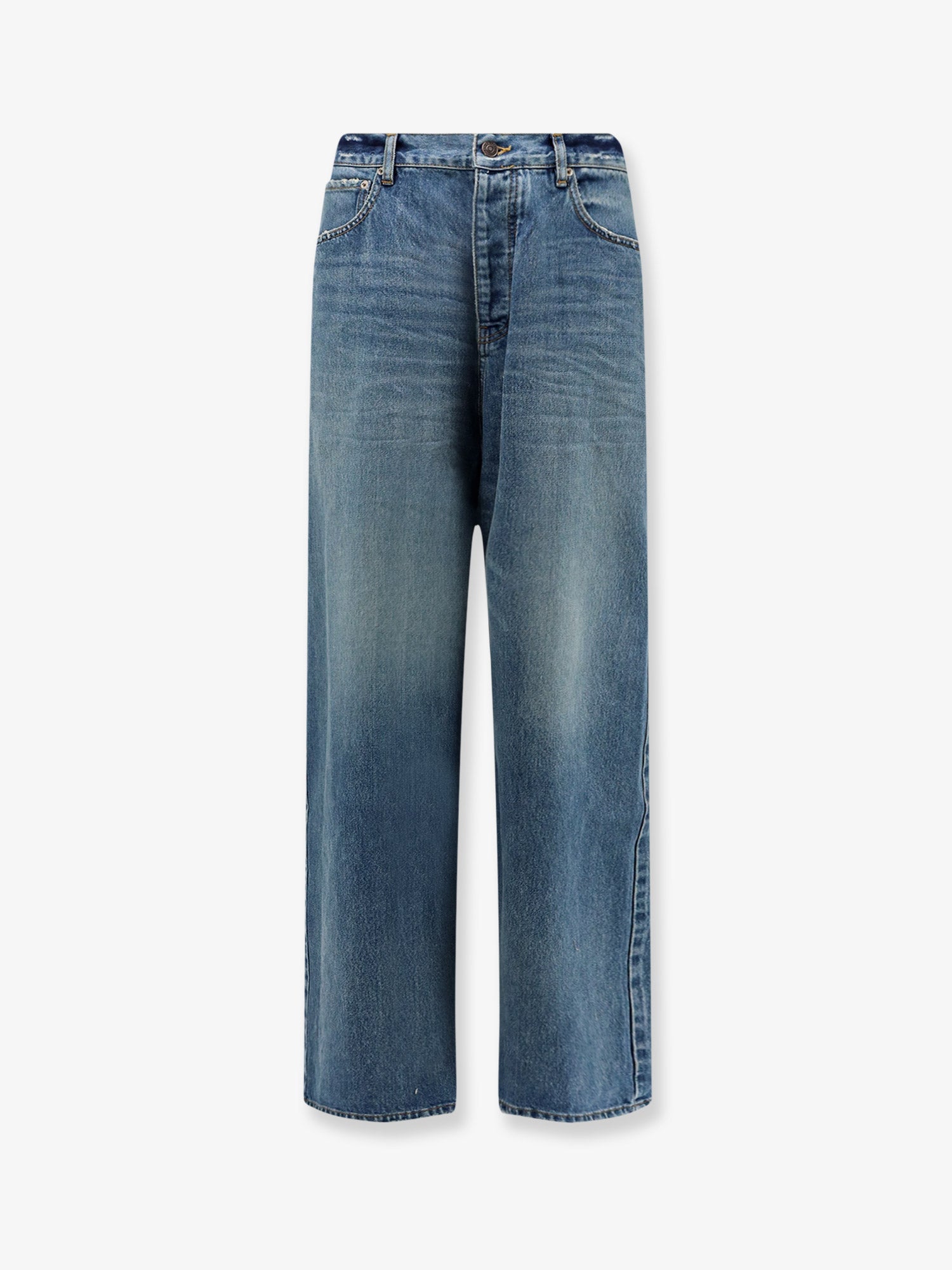 Baggy-Fit Denim Jeans — Blue