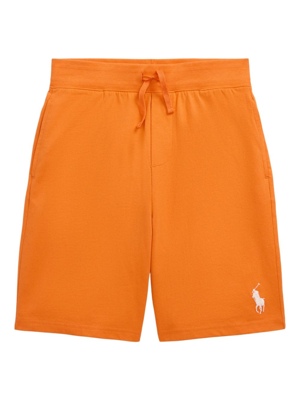 Polo Pony-embroidered track shorts - Orange