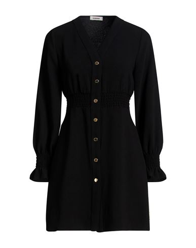 Woman Mini dress Black Size 4 Polyester
