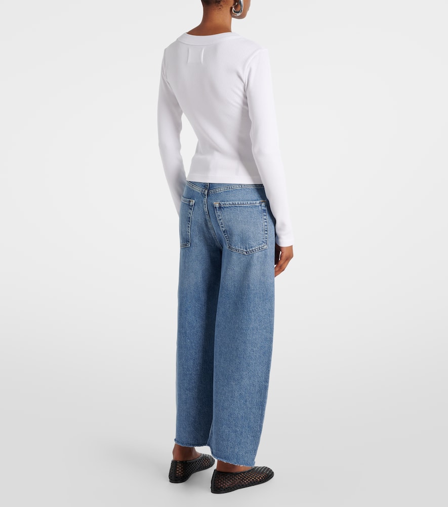 Varra ribbed-knit Henley shirt